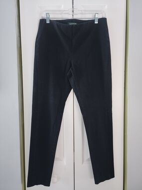 Lauren Ralph Lauren Black Stretch Pull-On Pants For Women